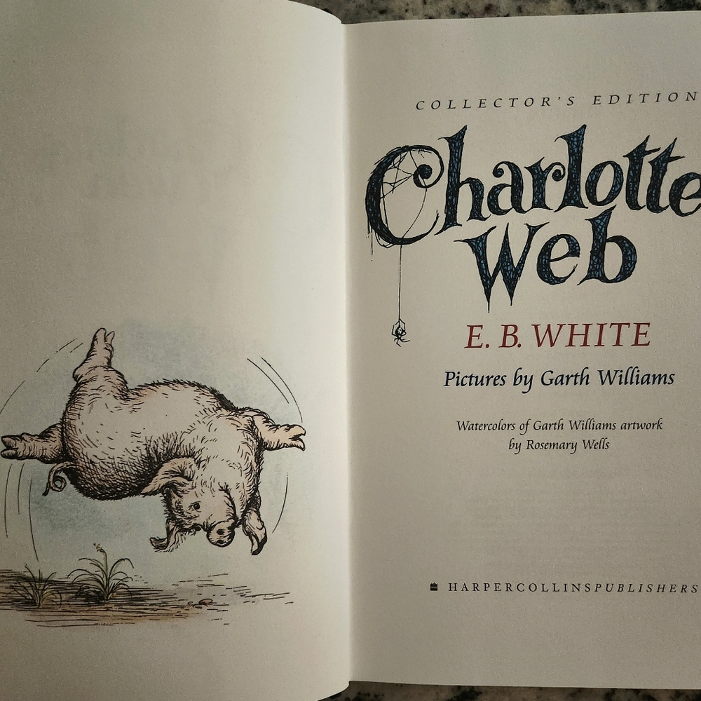 Charlotte's Web Collector's First Edition Hardcover Book with Jacket Cover - Picture 3 of 7